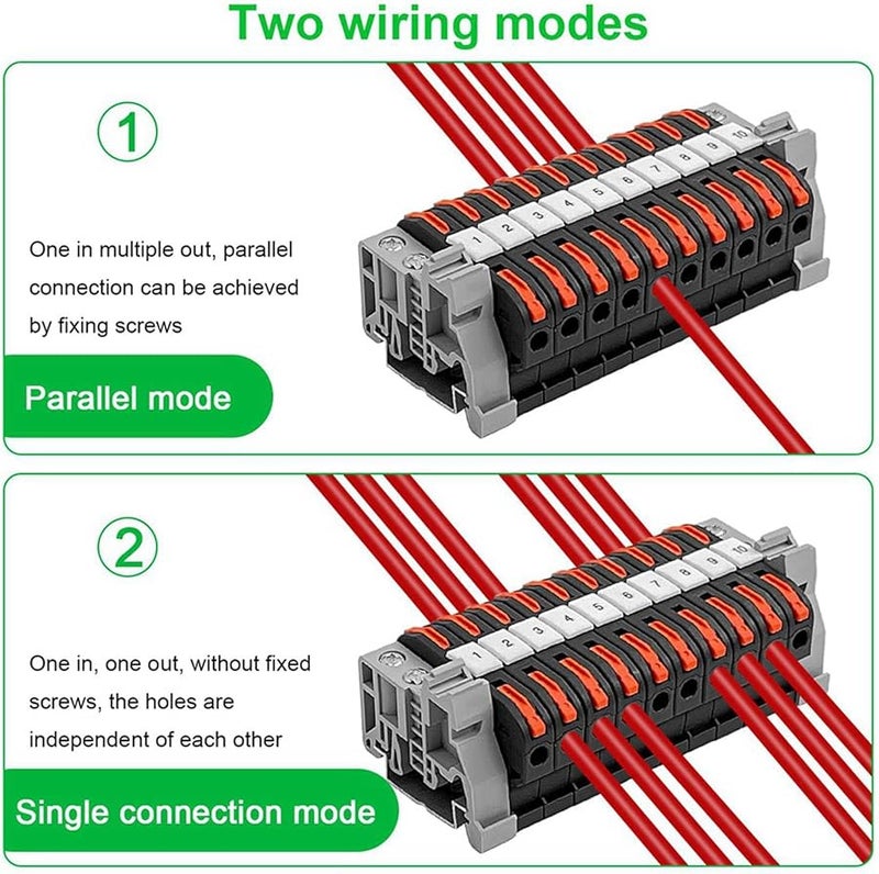 عبوة من 80 وحدة طرفية سوداء لقضيب DIN من 0.08 إلى 4 مم² طقم توصيل كهربائي - Image 5