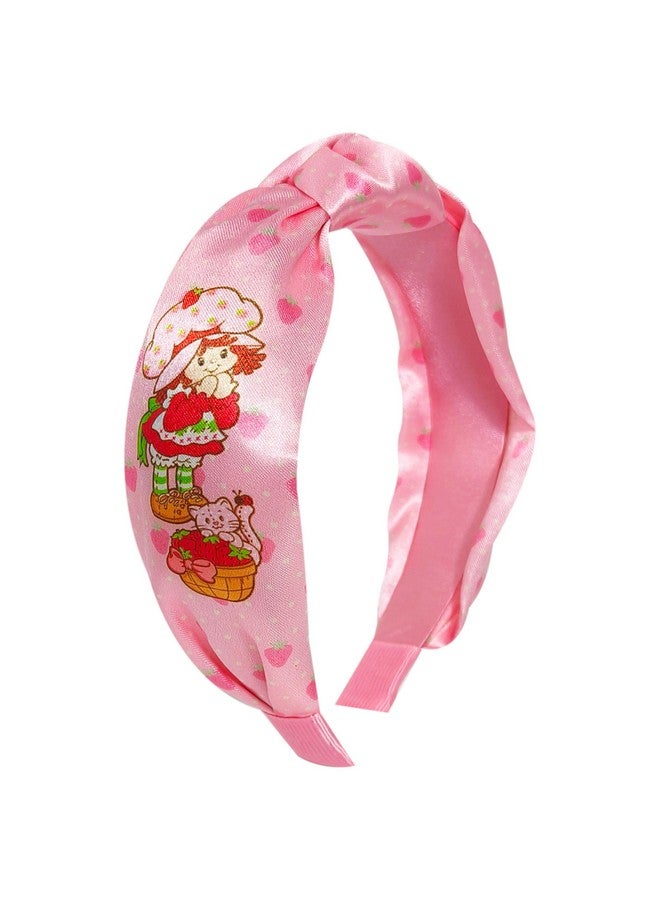 LUV HER Licensed Strawberry Shortcake Knotted Headband - Thick Headbands For Girls - One Size Fit All - Hair Accessories For Her Ages 3+ - Image 1