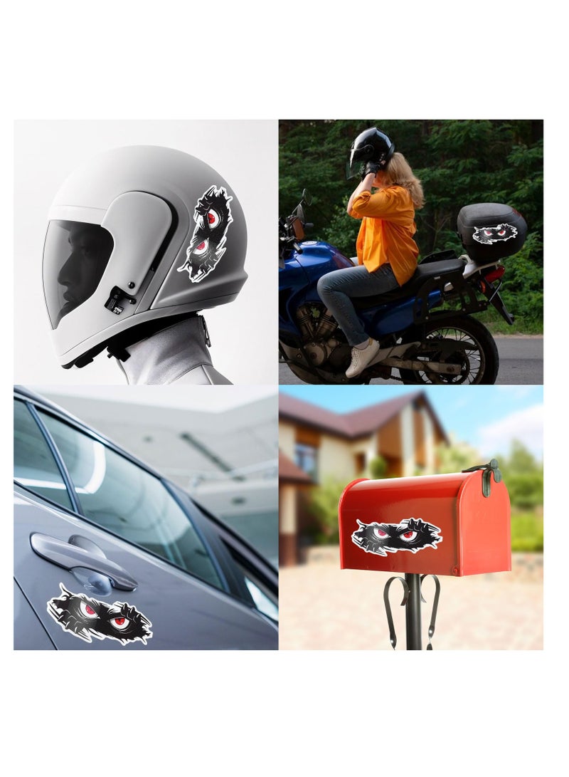 SUNSAR Monster Eyes Car Decals, 9.8 x 4.3 Inches, 3D Scary Peeking Design, Black Vinyl, 3-Pack - Image 5