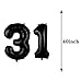 ZSNWGZ Sweet 31th Birthday Decorations Party SuppliesBlack Number 31 Balloons31th Foil Mylar Balloons Latex Balloon DecorationGreat 31th Birthday for GirlsWomenMenPhoto Props - Image 2