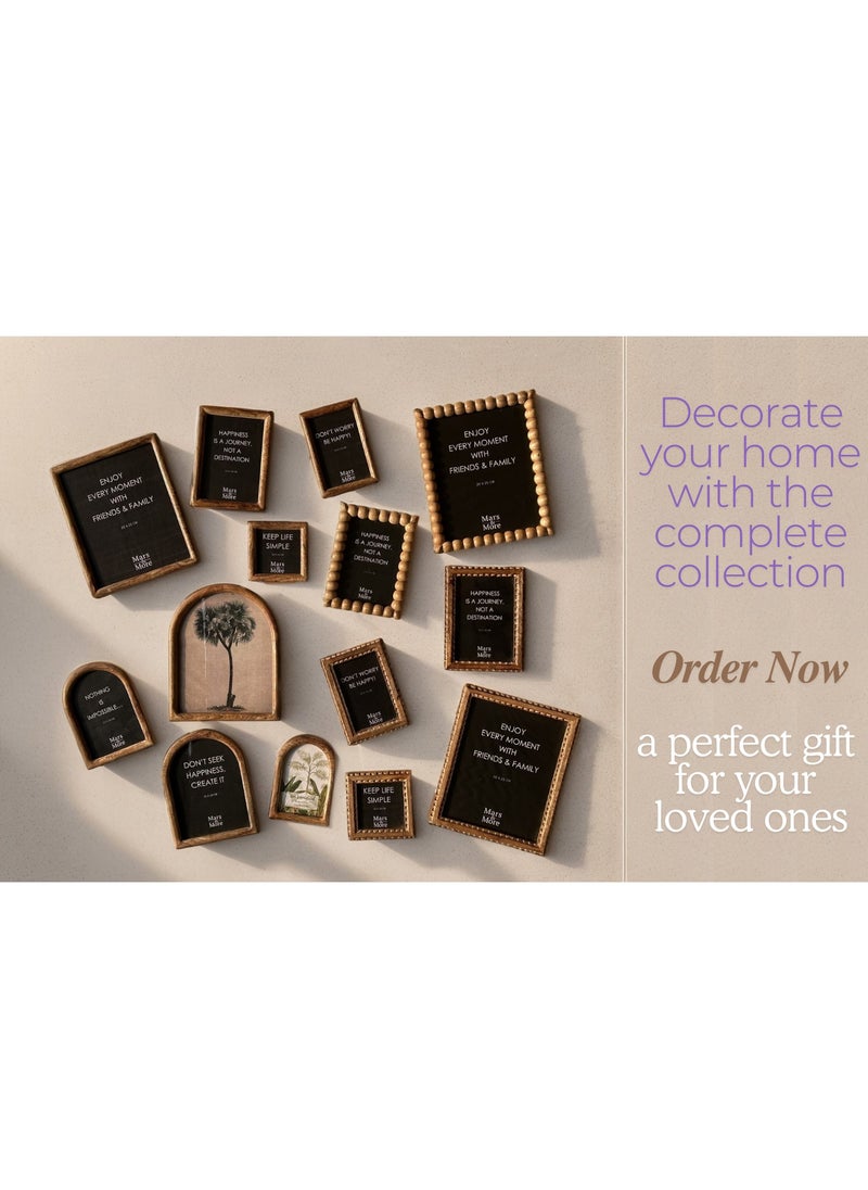 Mars & More - Handcrafted Wooden Photo Frame 15x20 cm by Artesania - Image 1