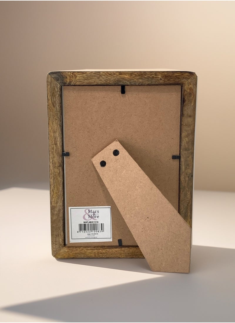 Mars & More - Handcrafted Wooden Photo Frame 15x20 cm by Artesania - Image 1