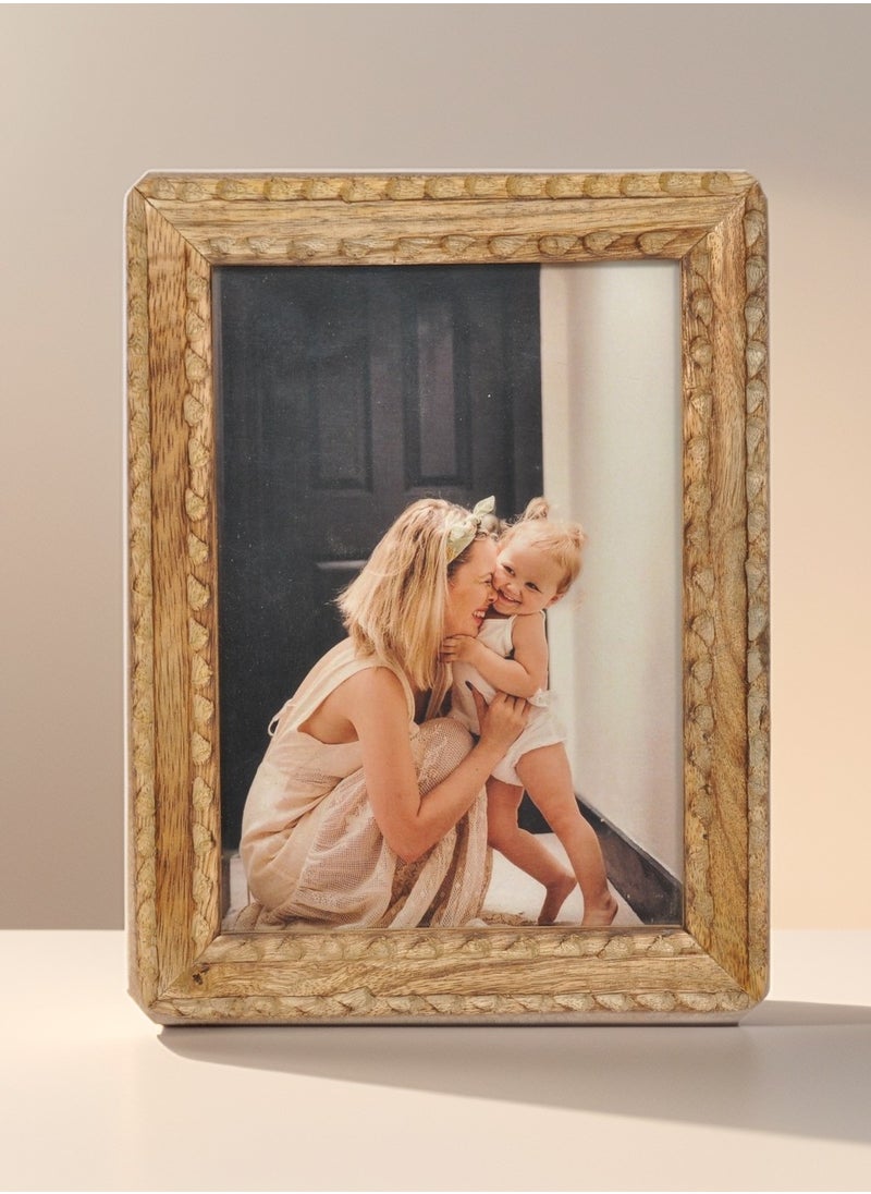 Mars & More - Handcrafted Wooden Photo Frame 15x20 cm by Artesania - Image 1