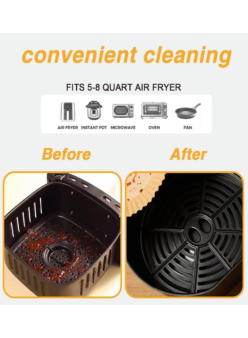 Air Fryer Disposable Paper Liners 20", 100 Sheets Non-Stick Oil Resistant Parchment Paper - Image 3
