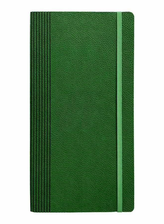 Anupam Sway Lined Journal Notebook, 192 Pages College Ruled Notebook, 80 Gsm Thick Paper, A5 Leather Textured PU Cover with Designer Engraving Journals for Writing Office School Supplies (Green) - Image 1