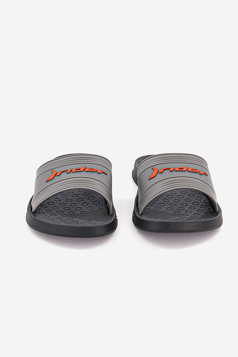 RIDER Men Brand Logo Slip On Slipper, Black - Image 3