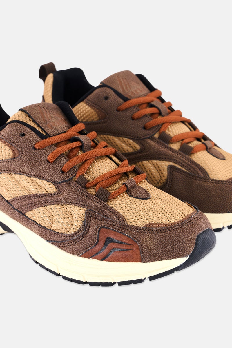 RBX Men Upper Up Sport Sneakers Shoes, Brown  - Image 3