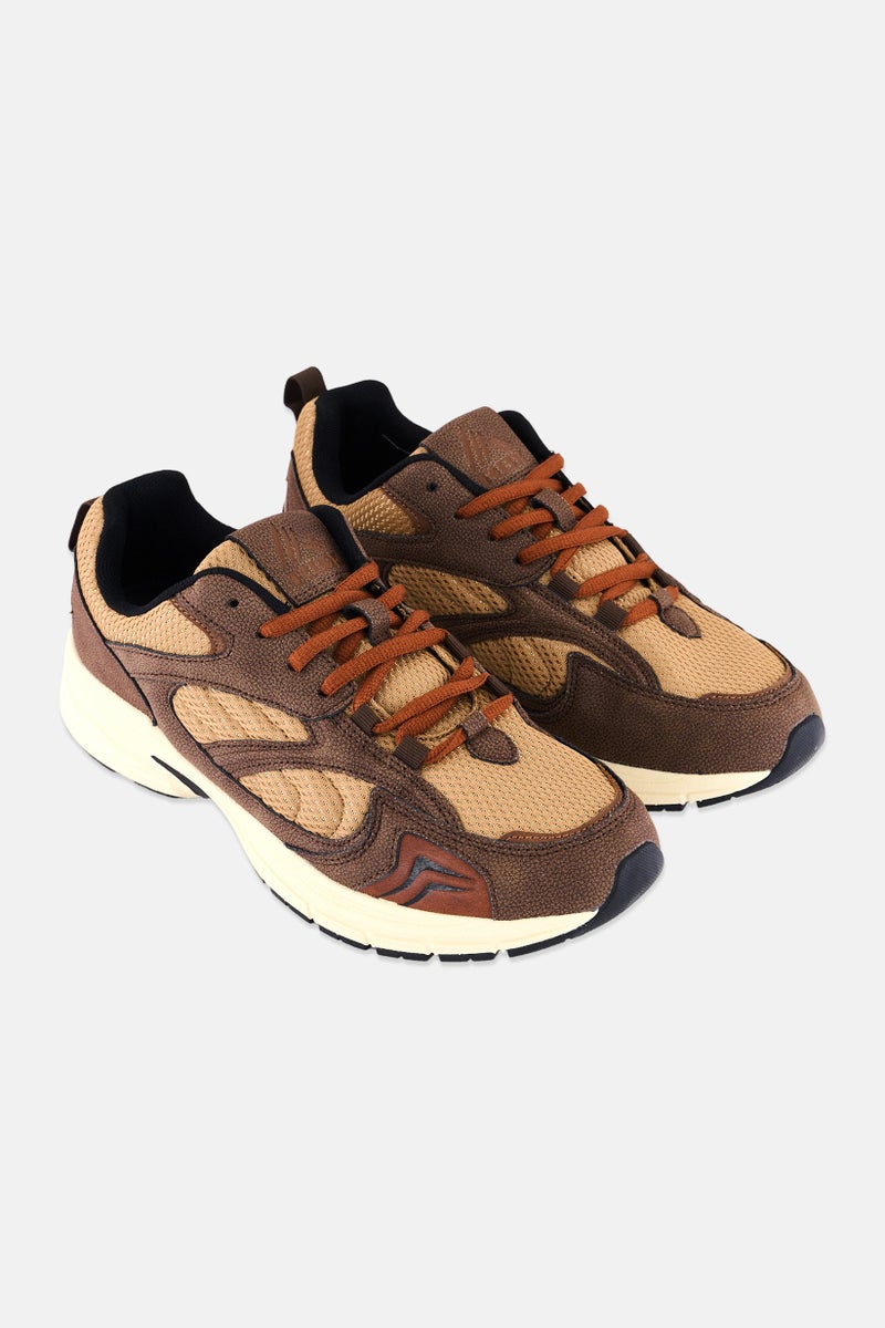 RBX Men Upper Up Sport Sneakers Shoes, Brown  - Image 1