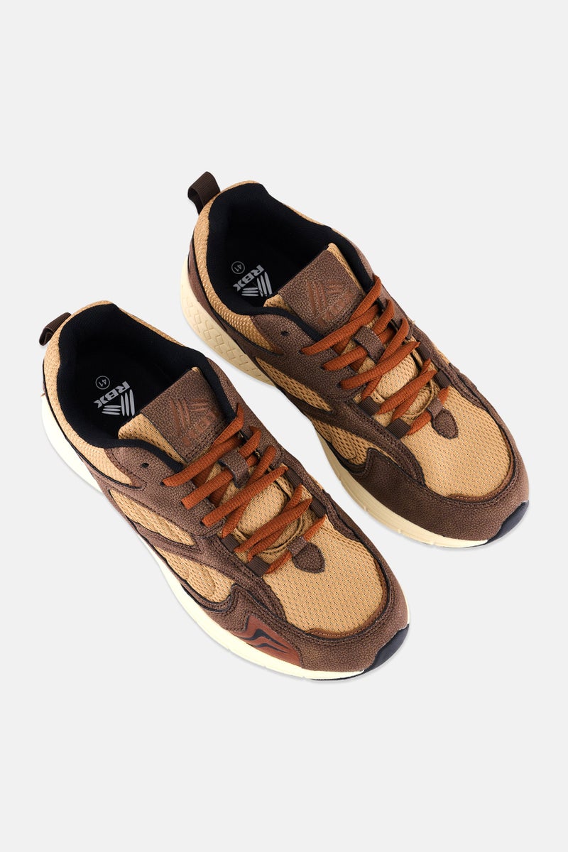 RBX Men Upper Up Sport Sneakers Shoes, Brown  - Image 4