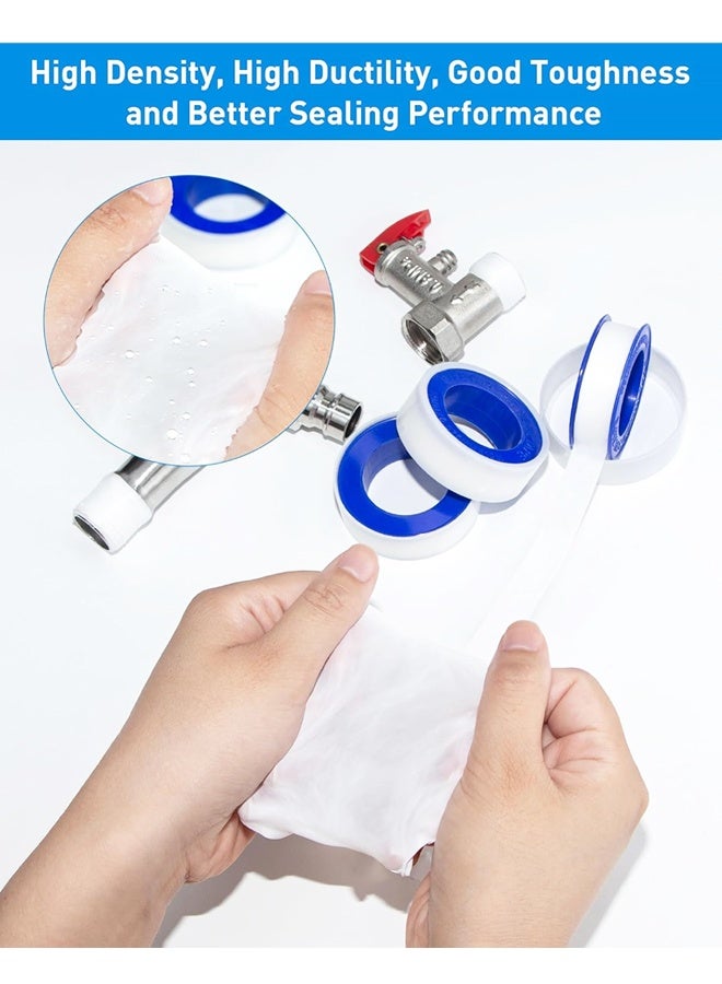 6 Roll Blue PTFE Thread Seal Tape Waterproof Plumbing Pipe Teflon Tape For Water Pipe Sealing - Image 3