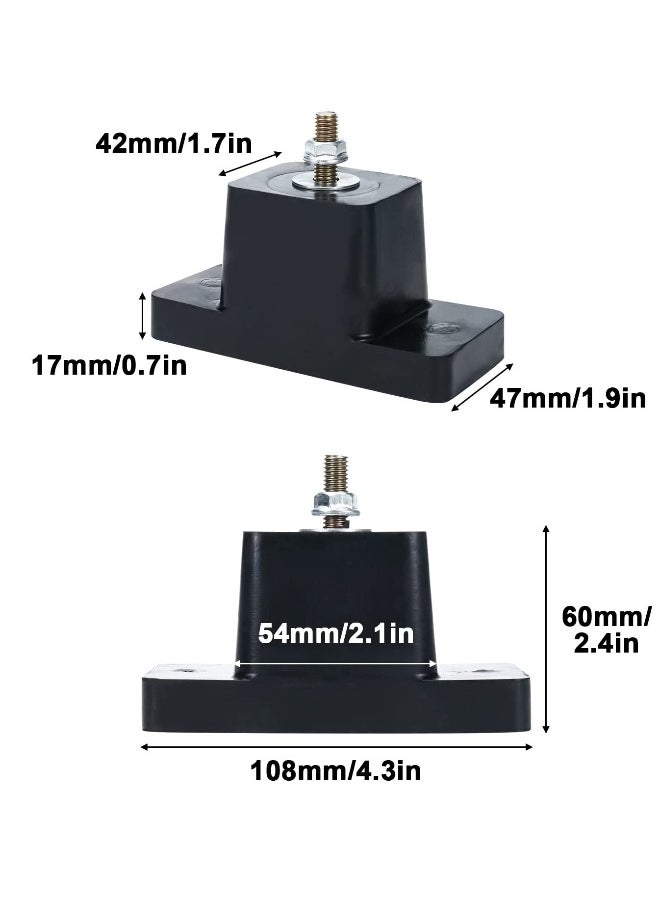Generic 8 Pack Rubber Vibration Isolation Pads for Air Conditioners - Shock Absorbing Mounting Bracket Accessories  - Image 3