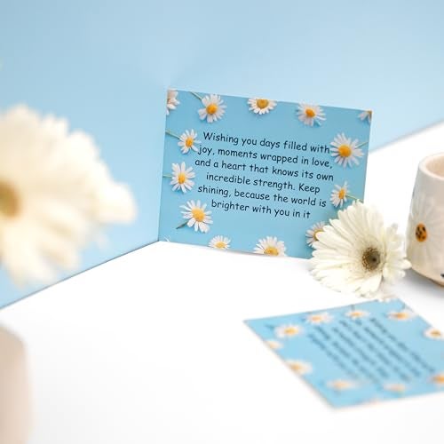Rarejoy Gift Hamper Daisy Theme Mug Handmade Crochet Pot 4 Little Buddhas Thoughtful Greeting Card Dreamcatcher Combo Pack of 5 Corporate Valentine Womens Birthday Anniversary Gift,Multicolour - Image 4