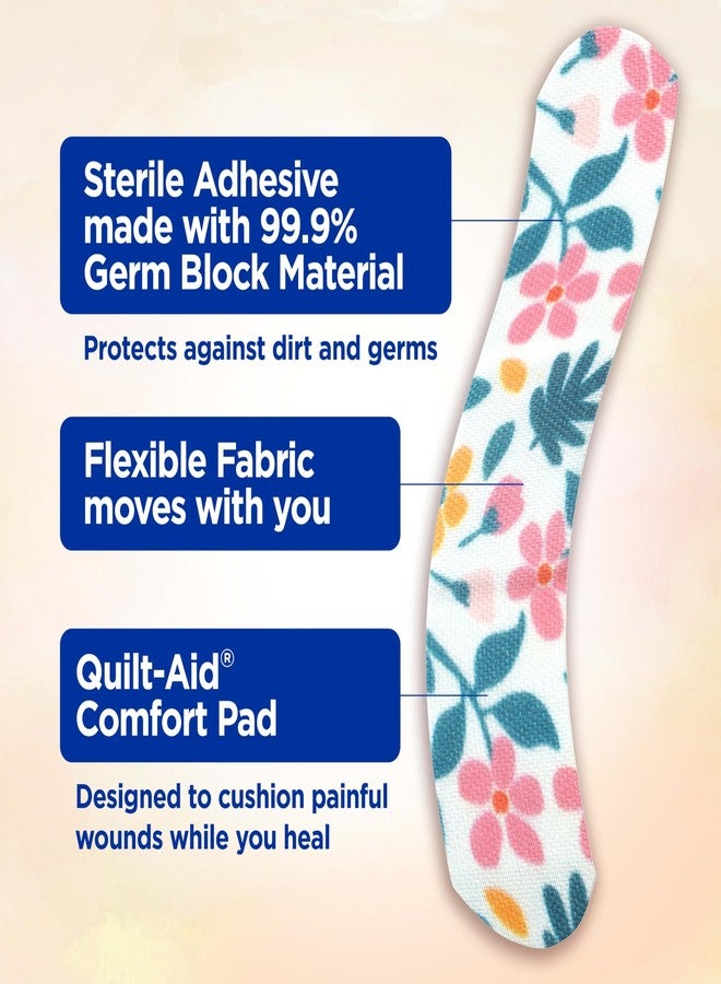 Band-Aid Brand Flexible Fabric Adhesive Bandages, Comfortable Flexible Protection & Wound Care for Minor Cuts & Scrapes, First Aid Bandage with a Wildflower Design, Assorted Sizes, 30 ct - Image 3