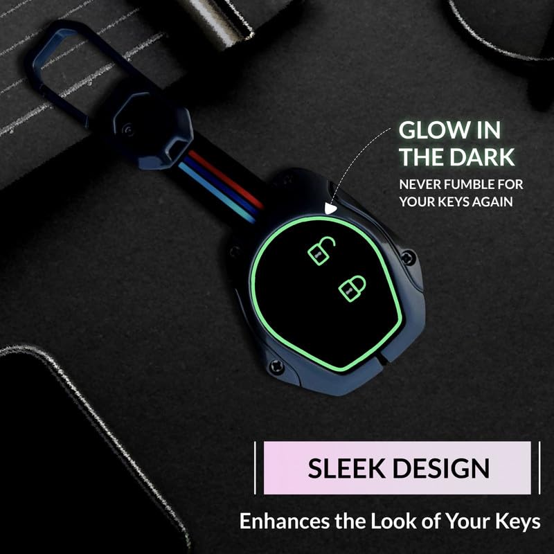 NEODRIFT 'KeyShield' Car Key Cover for Maruti Suzuki Swift (Shape 1, 02 Buttons) (Durable, Stylish, and 360° Protection) - Image 4