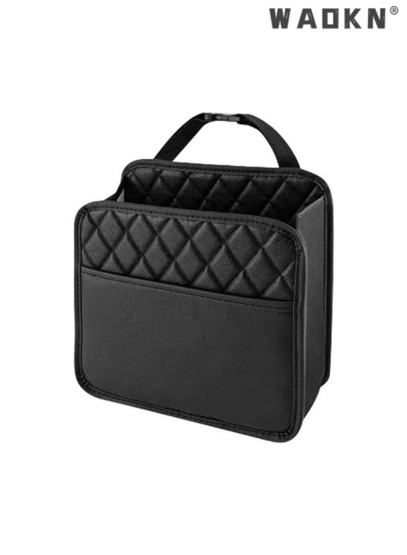 دبليو أيه أو كي أن أنيقة مقعد السيارة الخلفي المتلقي ، متعدد الوظائف ، تعليق نوع المقعد الخلفي الترفيه والضروريات حل التخزين ، وتوفير أنيق وأنيق الفضاء الداخلي لسيارتك - Image 1