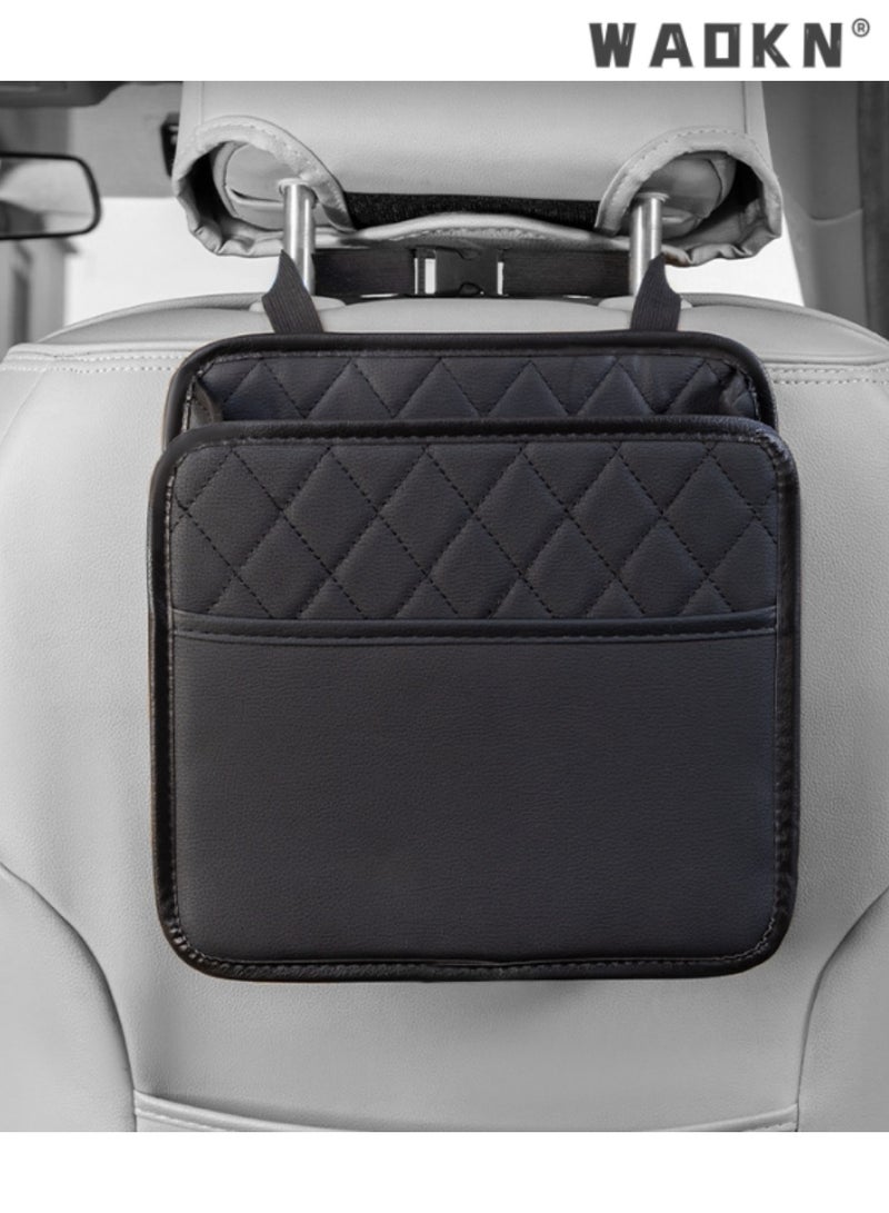 دبليو أيه أو كي أن أنيقة مقعد السيارة الخلفي المتلقي ، متعدد الوظائف ، تعليق نوع المقعد الخلفي الترفيه والضروريات حل التخزين ، وتوفير أنيق وأنيق الفضاء الداخلي لسيارتك - Image 2