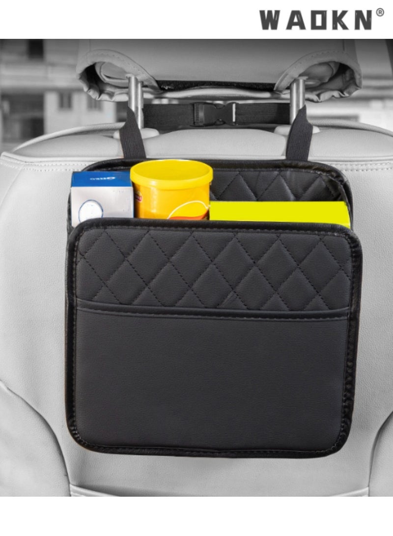 دبليو أيه أو كي أن أنيقة مقعد السيارة الخلفي المتلقي ، متعدد الوظائف ، تعليق نوع المقعد الخلفي الترفيه والضروريات حل التخزين ، وتوفير أنيق وأنيق الفضاء الداخلي لسيارتك - Image 4