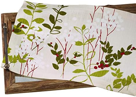 Fennco Styles Fennco Styles Nol Jardin Collection Holiday Botanical Print 14 x 20 Inch Placemats Set of 4  Multicolor Place Mats for Christmas Dinner Family Gathering Special Events and Home Dcor  - Image 4