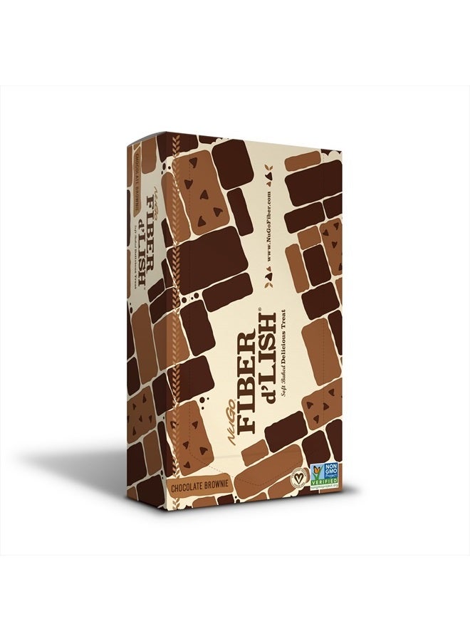 NuGo Fiber d'Lish Chocolate Brownie, 12g High Fiber, Vegan, 150 Calories, 16 Count - Image 2