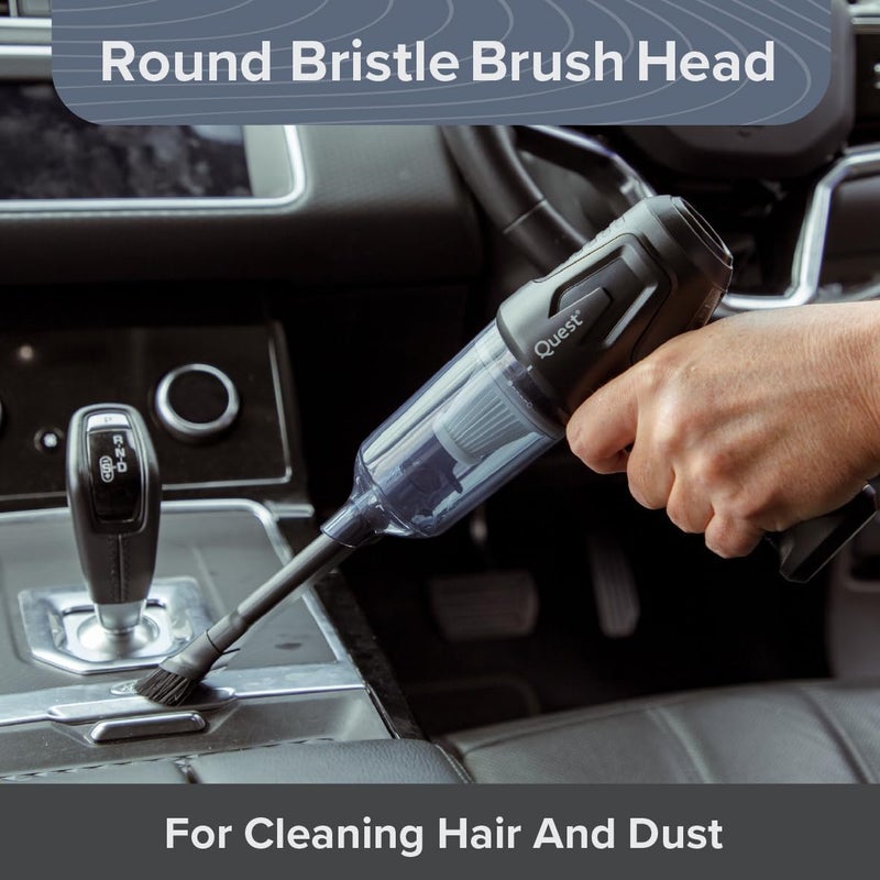 Quest Handheld Car Vacuum & Blower with 6 Attachments - 12000Pa High Power Suction, HEPA Filter, USB Charging - Image 5