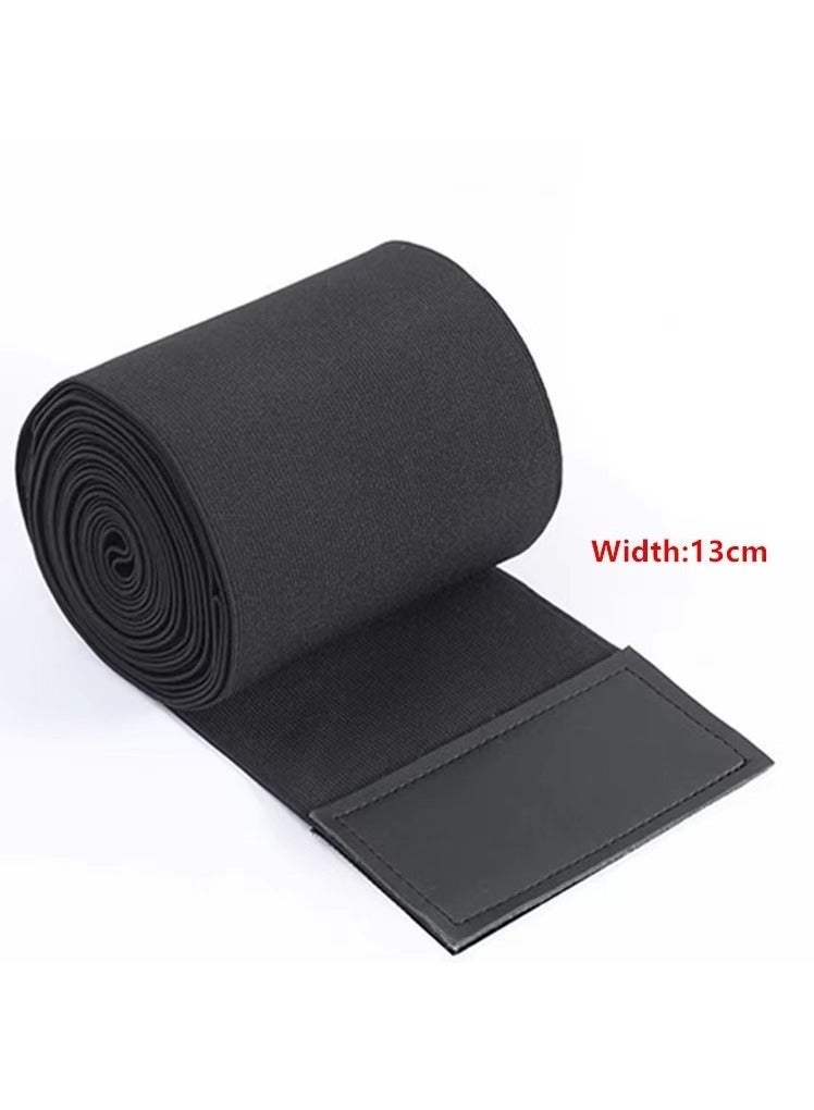 Women Slimming Tummy Wrap Belt, Adjustable Comfortable Back Braces for Lower Back Pain Relief (Black) - Image 5