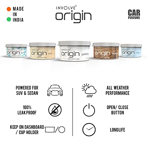 Involve your senses INVOLVE Origin Aurum : Luxury Car Perfume | Premium Fiber Air Freshener for Car- IORI06-40 g | | Car fresheners | Car accessories interior| Long lasting fregrance | Car perfume - Image 3