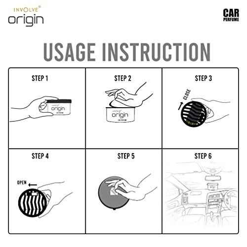 Involve your senses INVOLVE Origin Aurum : Luxury Car Perfume | Premium Fiber Air Freshener for Car- IORI06-40 g | | Car fresheners | Car accessories interior| Long lasting fregrance | Car perfume - Image 4