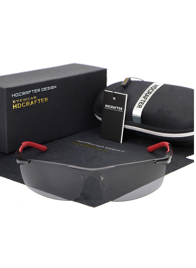 HDCRAFTER Men's Half Frame Night Vision Surround Driving Sunglasses - Image 2