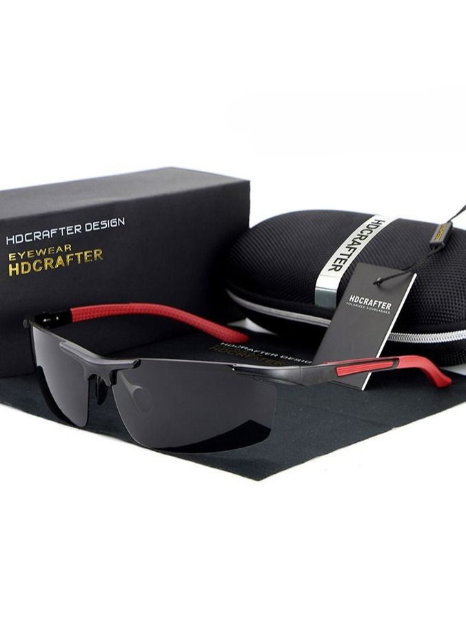 HDCRAFTER Men's Half Frame Night Vision Surround Driving Sunglasses - Image 3