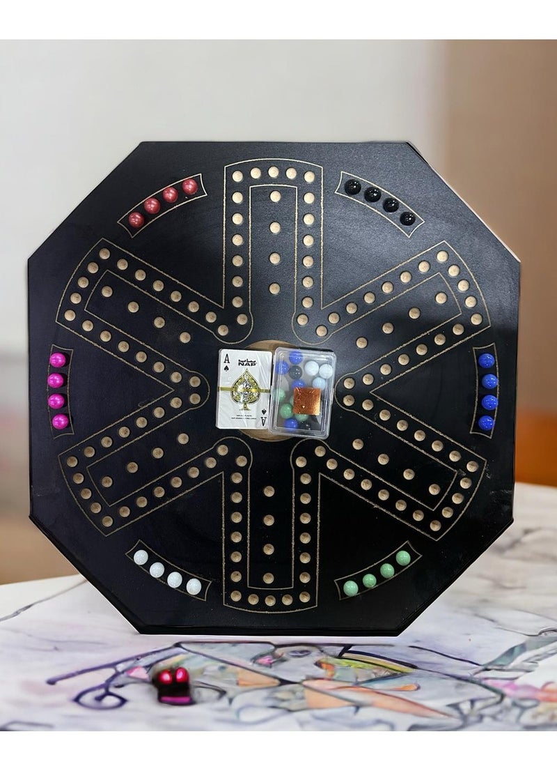 لعبة جاكارو مع الكرات وأوراق اللعب مقاس 55×55