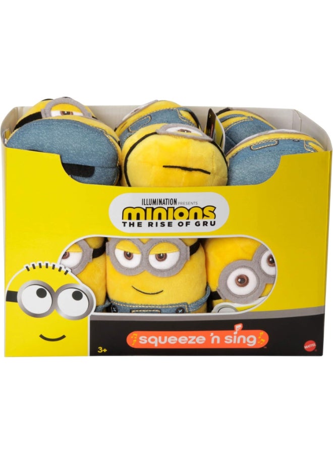 Minions Squeeze and Sing Plush Toy for Kids, Soft Interactive Minions Character Toy with Sounds and Music for Children Age 3+ ASSORTED - Image 5