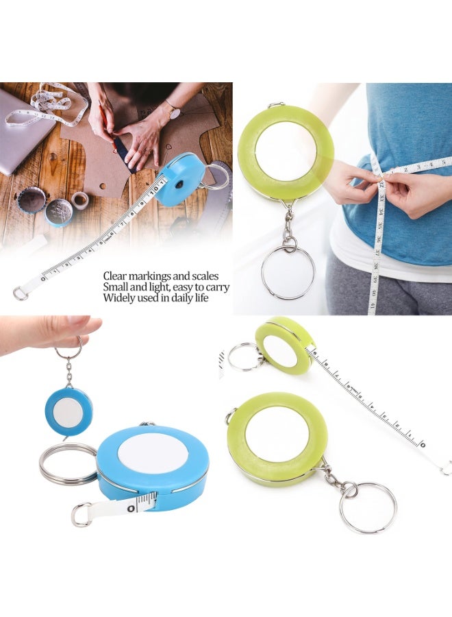 Generic Mini Pocket size Round Measurement Tape Keychain  - Image 2