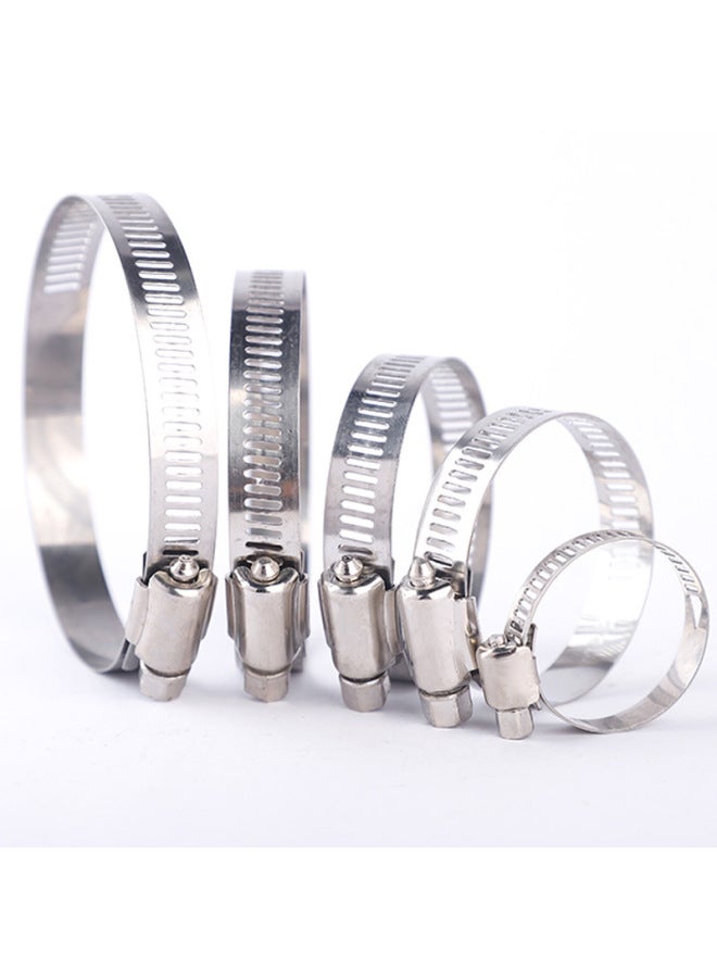 201 Hose Hoop Manufacturers Stainless Steel Hose Hoop Galvanized American Hose Hoop Water Pipe Pipe Pipe Clamp Hoop-Specifications And Models:201 Semi-steel Hose Clamp 21-44(12mm)  - Image 2