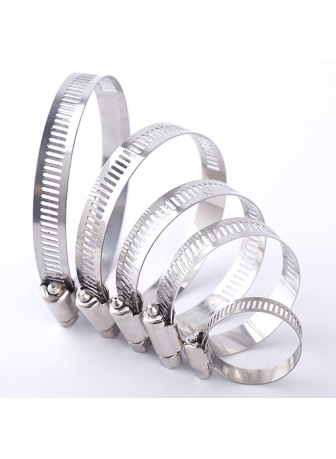 201 Hose Hoop Manufacturers Stainless Steel Hose Hoop Galvanized American Hose Hoop Water Pipe Pipe Pipe Clamp Hoop-Specifications And Models:201 Semi-steel Hose Clamp 21-44(12mm)  - Image 4