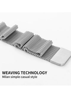 Generic Stainless Steel Milanese Loop Compatible with Apple Watch Band 46mm 42mm 44mm 45mm 49mm men and women, Mesh Loop Magnetic Clasp Replacement for iWatch Bands 10 , Black  - Image 4