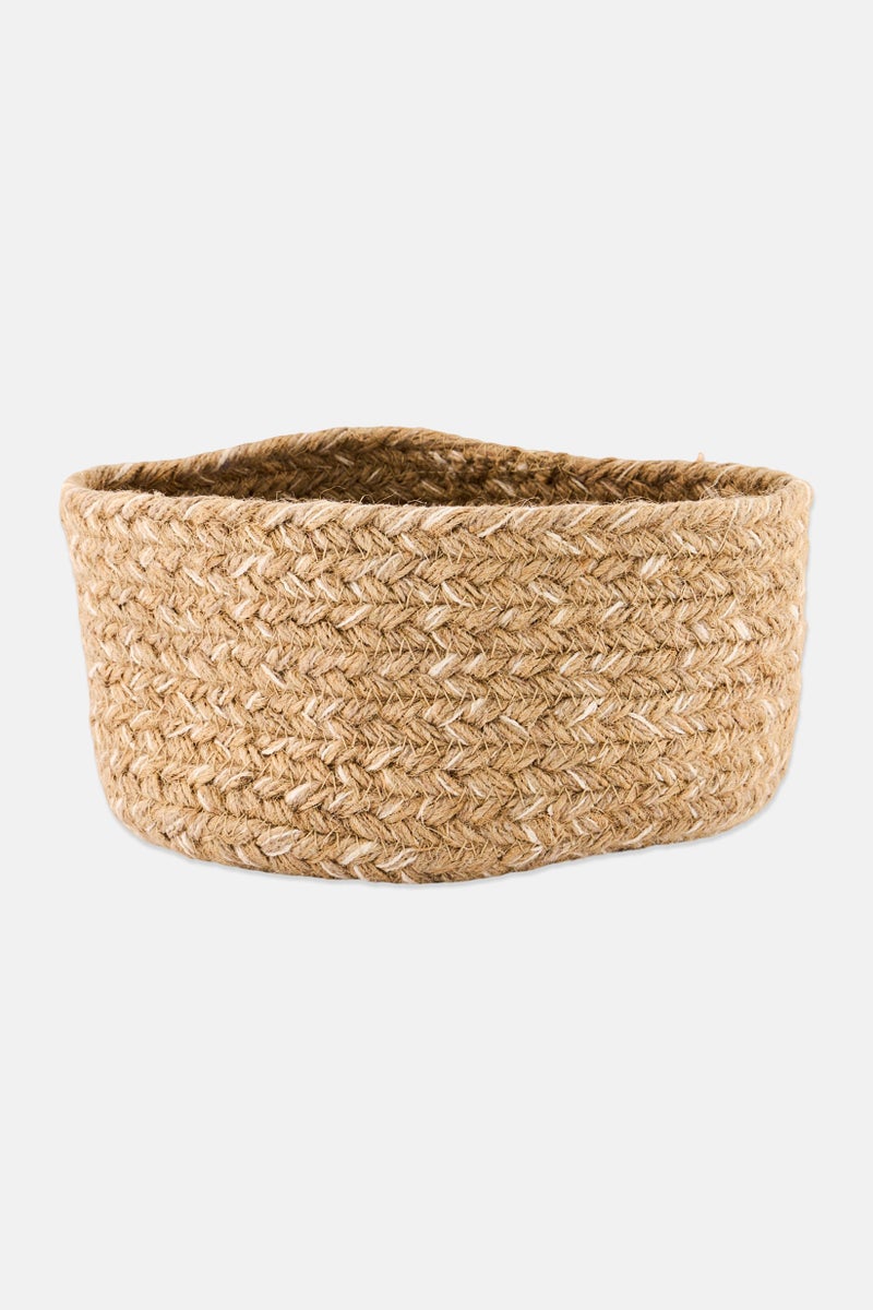 Muy Mucho Rattan Small Storage Basket, Tan - Image 1