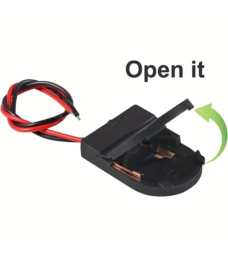 10pcs Single Slot Battery Holder Case With On Off Switch For 3V 12V 24V - Image 5