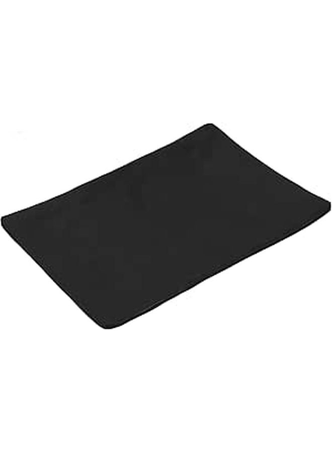 Black Frosted 8 Inch Rectangular Sushi Plate Japanese Sashimi Serving Dish For Home And Restaurant - Image 1