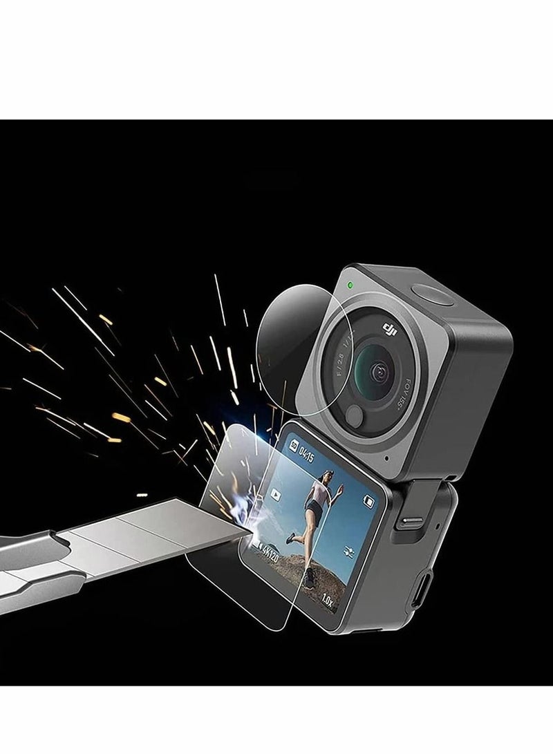 Excefore Camera Frame for DJI osmo Action 2 Anti-Drop Dust Protection Case Cover Mount and Screen Protector Kits - Image 4