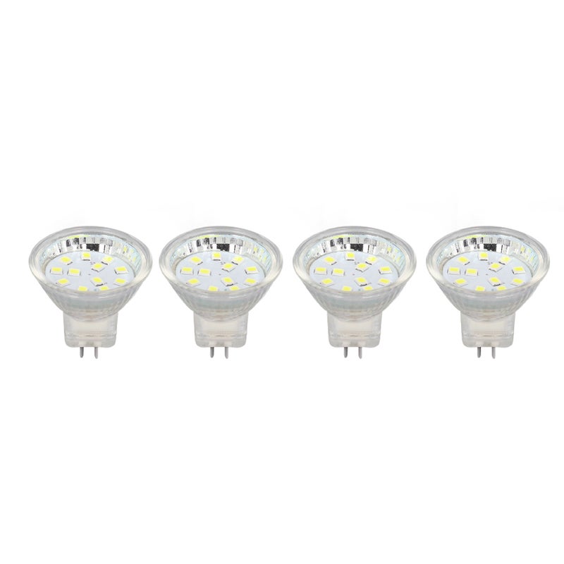 4 قطع مصباح LED MR11 12 مصباحًا إضاءة 2 واط 300 لومن مصباح إضاءة محددة قاعدة دبوس مزدوج مصباح إضاءة مناظر طبيعية أبيض بارد 6000 كلفن - Image 3