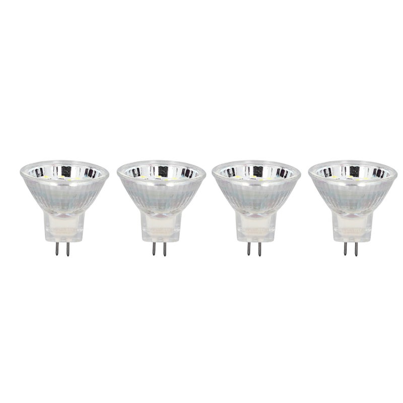 4 قطع مصباح LED MR11 12 مصباحًا إضاءة 2 واط 300 لومن مصباح إضاءة محددة قاعدة دبوس مزدوج مصباح إضاءة مناظر طبيعية أبيض بارد 6000 كلفن - Image 2