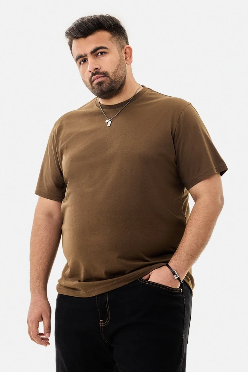 SNITCH Plus Size 100% Cotton Regular Fit T-Shirt