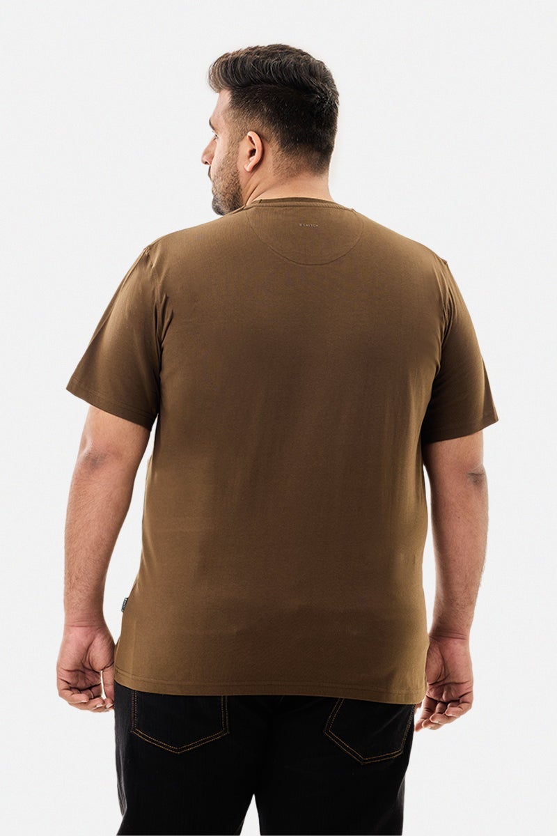 سنيتش تيشيرت قطن % مقاس كبير بقصة عادية - Image 5