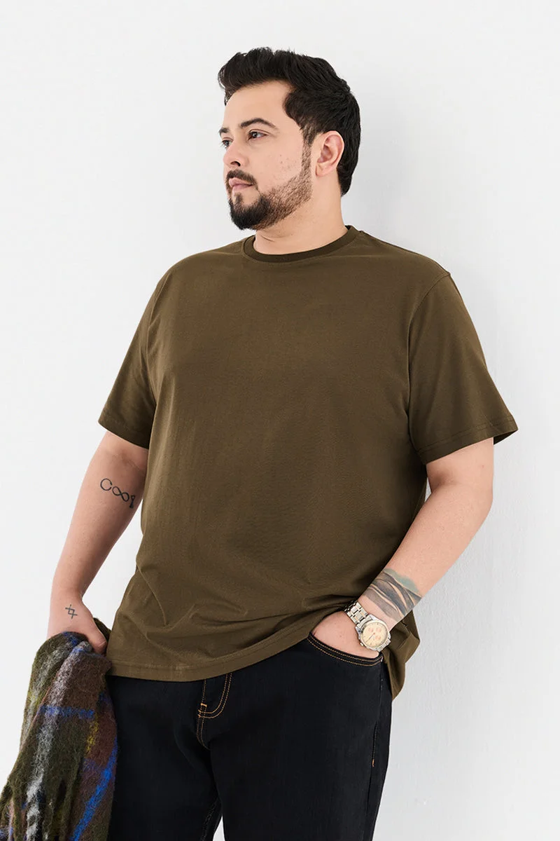 SNITCH Plus Size 100% Cotton Regular Fit T-Shirt