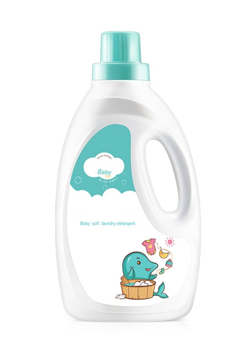 Be a better mom 1L Delicate Laundry Detergent for Baby Mild Amino Acid Gently Cleans Eliminates Stains Ideal for Baby Cloths Towels  - Image 1