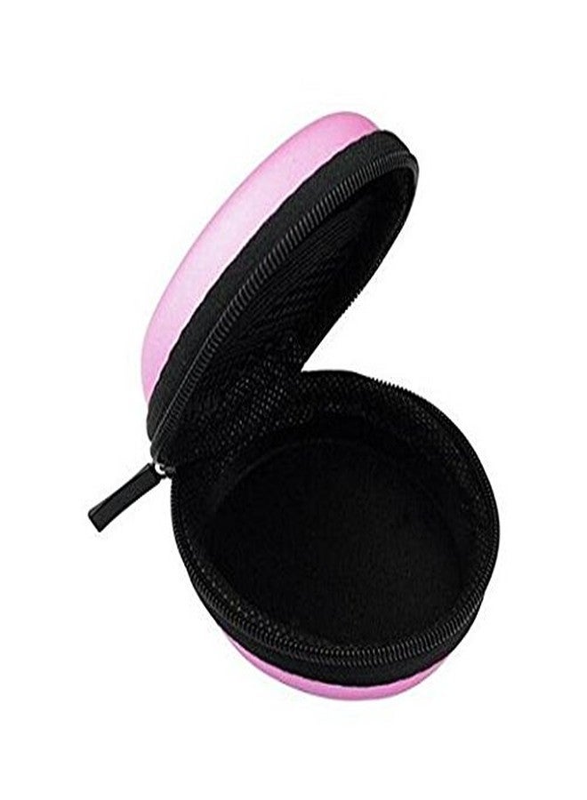 ericotry 6Pcs Earbud Cases Small Round Pocket Earbud Travel Carrying Case Headset Cases Earphone Headphone Cable Jewelry Storage Container Bag Hard EVA Headphone Box (Random Color) - Image 2
