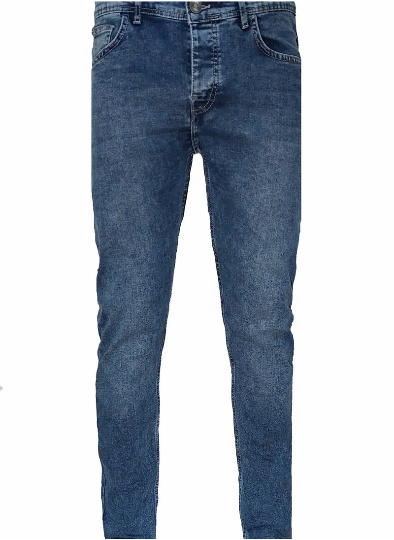 MARCH - Men's blue Lycra jeans - Image 1