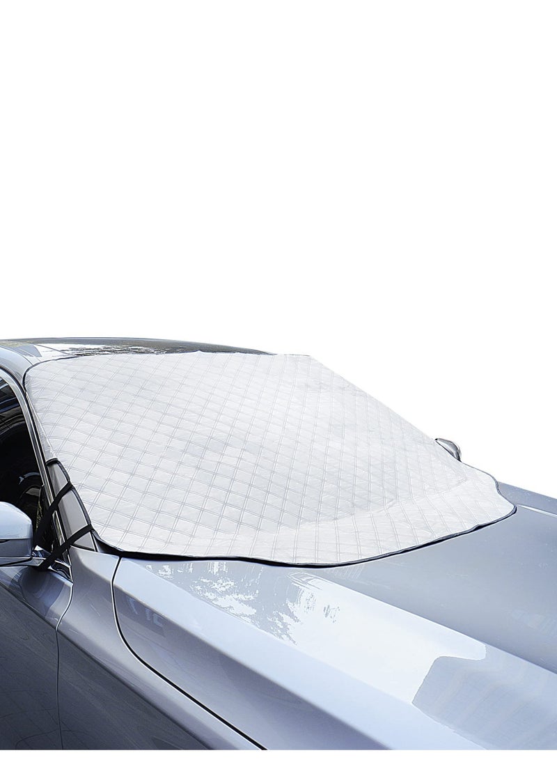 Car Windscreen Cover, Ultra Thick Windscreen Cover, Heavy Duty Ultra Thick Protective Windshield Ice Cover Snow Frost Dust Sun Shade Protector 4 Layers in All Weather(Large Size 193 * 126cm) - Image 1