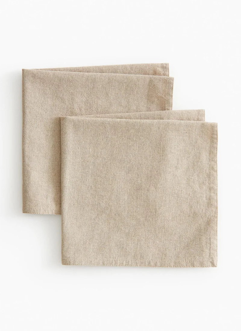 H&M 2-Pack Linen-Blend Napkins