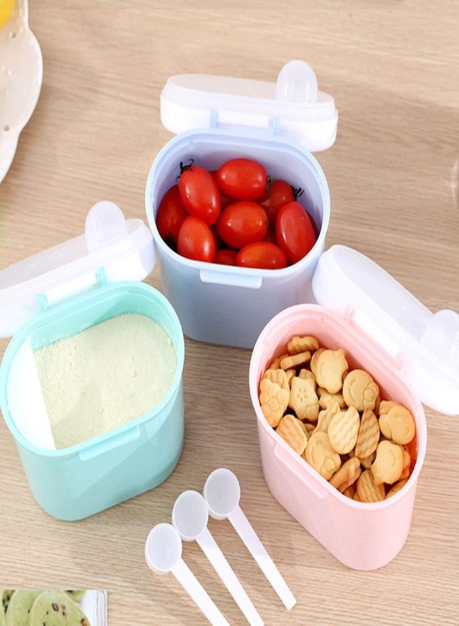 GUCHIGU Silicone Baby Milk Powder Dispenser Box with Scoop, BPA-Free Double Layer Formula Container, Food Grade Snack Storage for Kids & Travel (400 ML, PB2125 Green) - Image 5